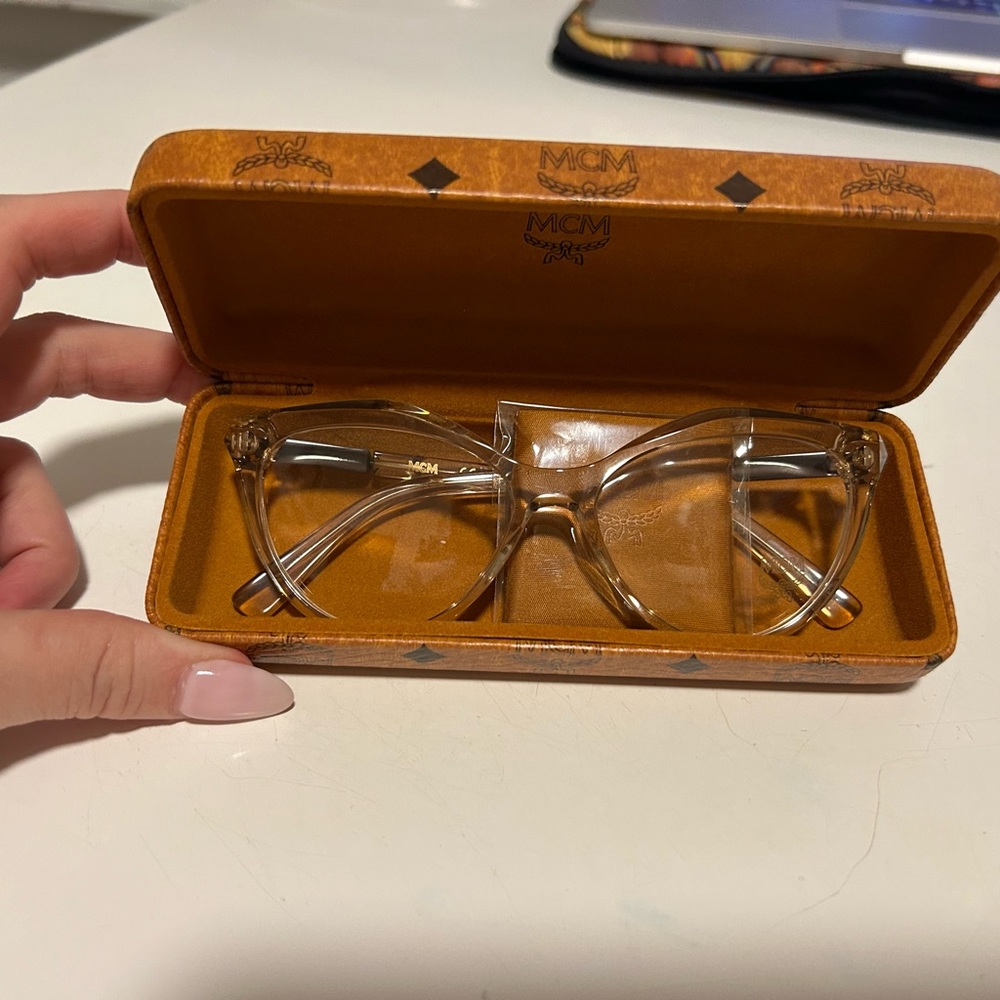 MCM Non Prescription Frames NEW- Clear Nude Glasses with non prescription frames